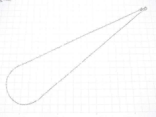 Chaîne plate maillons fins en argent 925, 1 mm, finition argent pur [40cm][45cm][50cm][60cm], Collier 1 pc