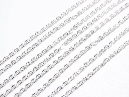 Silver925 Flat Cable Chain 1.2mm Pure Silver Finish [40cm][45cm][50cm][60cm] Necklace 1pc