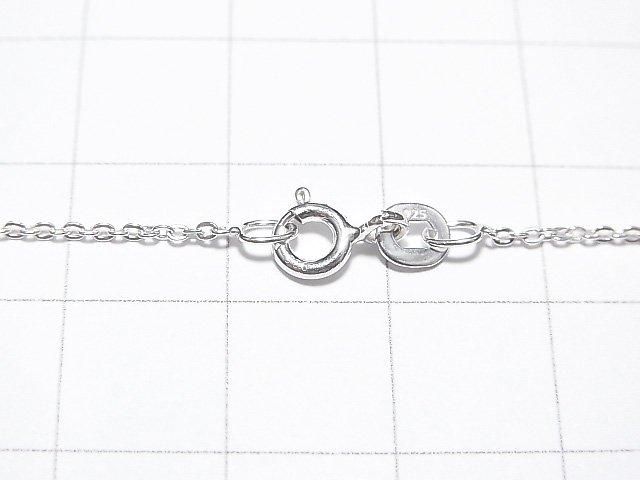 Silver925 Flat Cable Chain 1.2mm Pure Silver Finish [40cm][45cm][50cm][60cm] Necklace 1pc