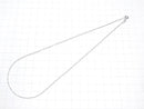 Silver925 Flat Cable Chain 1.2mm Pure Silver Finish [40cm][45cm][50cm][60cm] Necklace 1pc