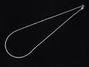 Silver925 Flat Cable Chain 1.2mm Rhodium Plated [40cm][45cm][50cm][60cm] Necklace 1pc