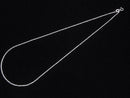 Silver925 Flat Cable Chain 1.3mm Rhodium Plated [40cm][45cm][50cm][60cm] Necklace 1pc