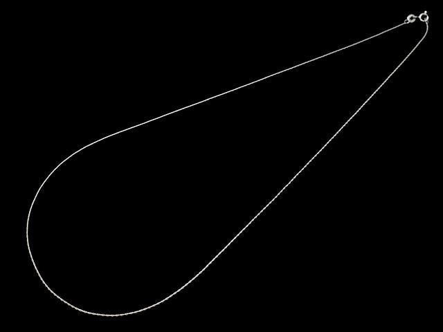 Silver925 Beading Chain, 0.7mm, Pure Silver Finish, [40cm][45cm][50cm][60cm] Necklace, 1pc