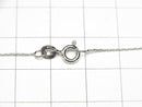 Silver925 Beading Chain 0.7mm Rhodium Plated [40cm][45cm][50cm][60cm] Necklace 1pc