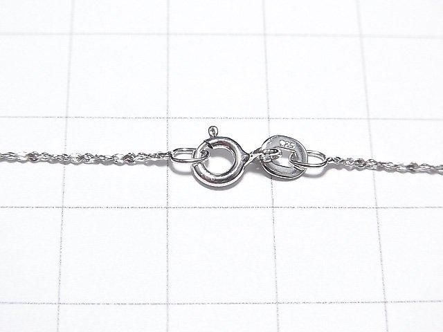 Silver 925 Twist (S-shaped) Chain 0.8mm Rhodium Plated [40cm][45cm][50cm] Necklace 1pc