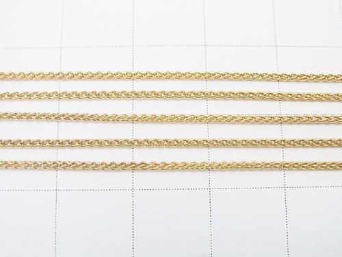 14KGF Wheat Chain 1.0mm 10cm