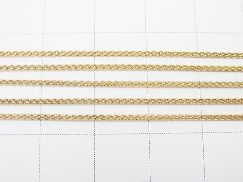 14KGF Wheat Chain 1.0mm 10cm