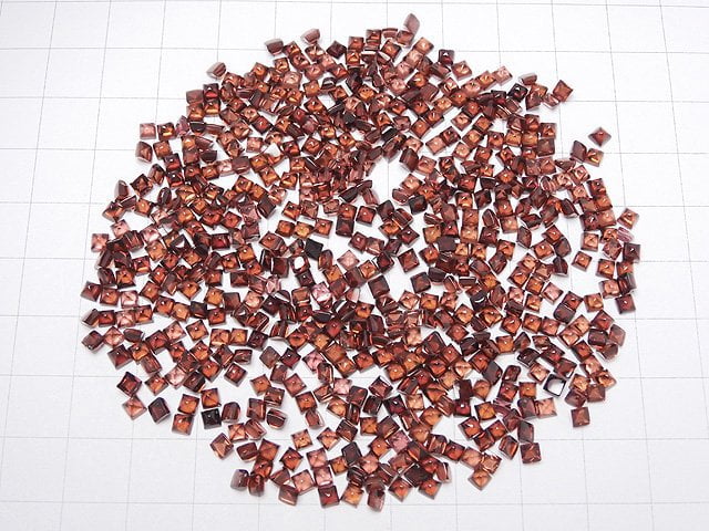 High Quality Garnet AAA Square Cabochon 3x3x2mm 20pcs $5.79!