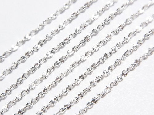 Silver925 Twist (S-shaped) Chain 1mm Pure Silver Finish [40cm][45cm][50cm][60cm] Necklace 1pc