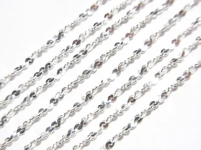 Silver 925 Twist (S-shaped) Chain 1.2mm Pure Silver Finish [40cm][45cm][50cm][60cm] Necklace 1pc