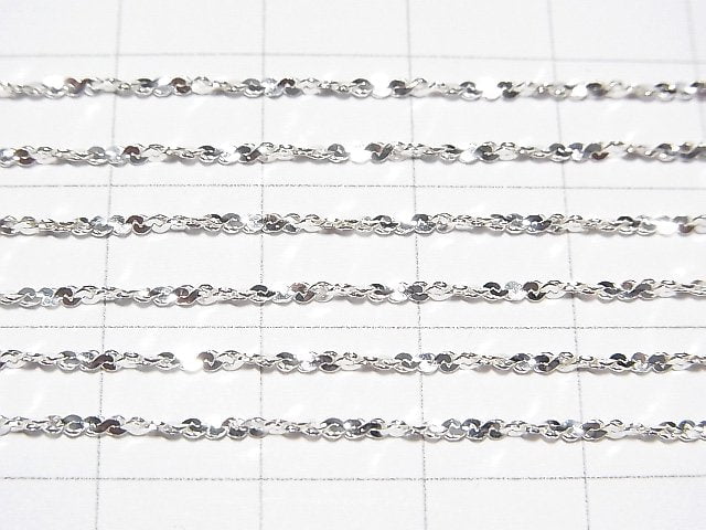 Silver925 Twist (S-shaped) Chain 1.2mm Pure Silver Finish [40cm][45cm][50cm][60cm] Necklace 1pc