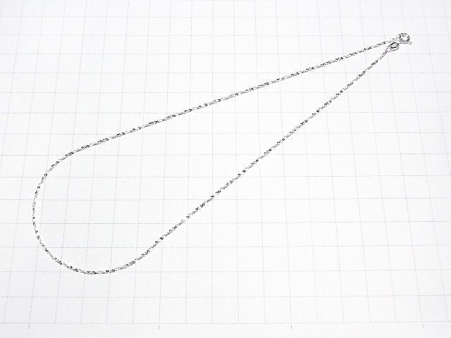 Silver925 Twist (S) Chain 1.2mm Pure Silver Finish [40cm][45cm][50cm][60cm] Necklace 1pc