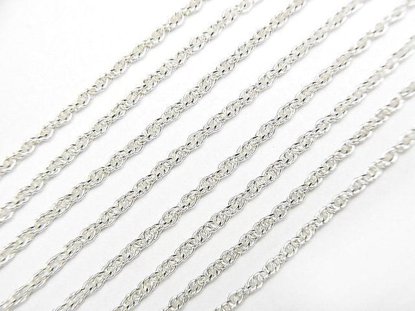 Silver925 Rope Chain 1.2mm Pure Silver Finish [40cm][45cm][50cm][60cm] Necklace 1pc