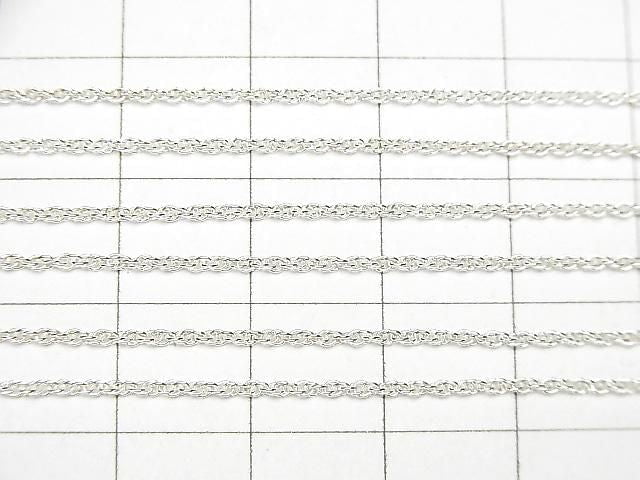 Silver925 Rope Chain 1.2mm Pure Silver Finish [40cm][45cm][50cm][60cm] Necklace 1pc