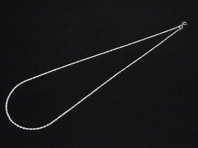 Silver 925 Rope Chain 1.2mm Rhodium Plated [40cm][45cm][50cm][60cm] Necklace 1pc