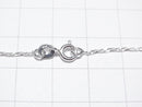 Silver925 Twist Flat Curb Chain 1.1mm Sterling Silver Finish [40cm][45cm][50cm][60cm] Necklace 1pc