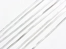 Silver925 Box Chain 0.7mm Pure Silver Finish [40cm][45cm][50cm][60cm][75cm] Necklace 1pc