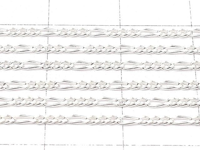 925純銀費加洛（長短）鍊 1.3mm 純銀色 [40公分][45公分][50公分][60公分] 項鍊 1件