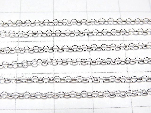 Silver925 Rolo Chain NO.2 1.7mm Sterling Silver Finish [40cm][45cm][50cm][60cm] Necklace 1pc