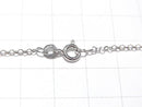 Silver925 Rolo Chain NO.2 1.7mm Rhodium Plated [40cm][45cm][50cm][60cm] Necklace 1pc