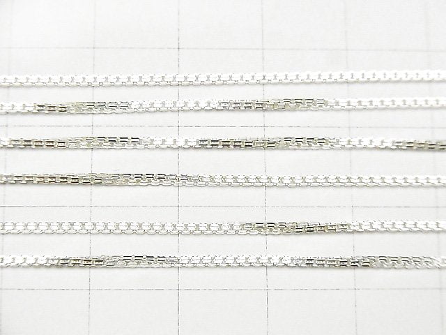 Silver925 Design Box Chain 1.1mm Pure Silver Finish [40cm][45cm][50cm] Necklace 1pc