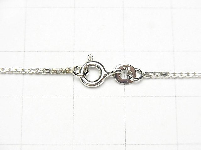 Silver925 Designer Box Chain 1.1mm Rhodium Plated [40cm][45cm][50cm] Necklace 1pc