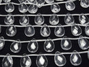 [Video] Crystal AAA Pear shape Faceted Briolette 18x13mm 1/4 or 1strand beads (aprx.15inch/36cm)