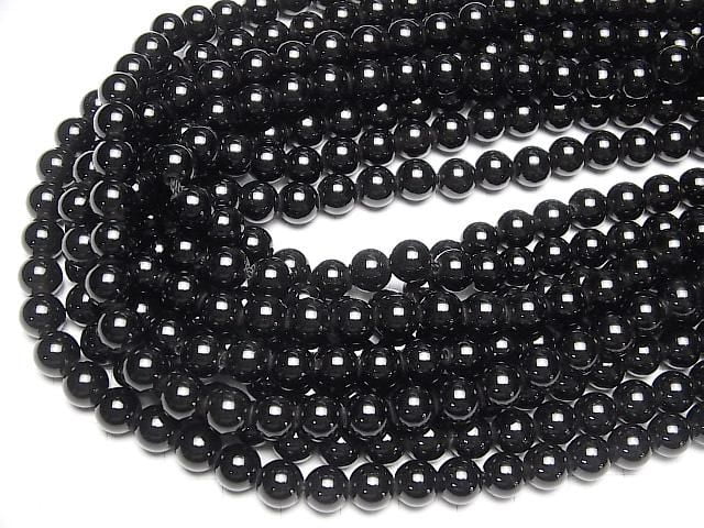 西藏莫里恩水晶石英 AAA 圓形 8毫米 [2毫米孔] 半串或一串珠子 (約15英吋/37公分)