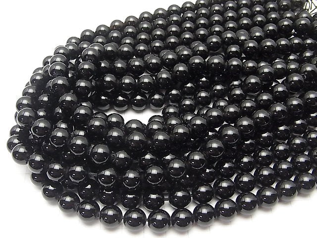 Tibetan Morion Crystal Quartz AAA Round 10mm [2mm hole] half or 1strand beads (aprx.15inch/37cm)