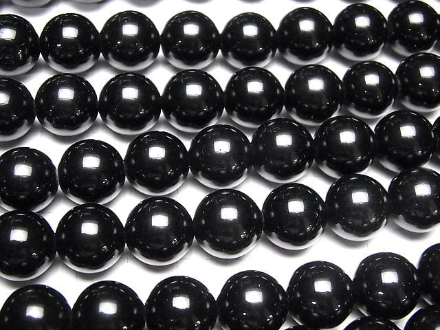 [Video] Tibetan Morion Crystal Quartz AAA Round 14mm [2mm hole] 1/4 or 1strand beads (aprx.15inch/36cm)
