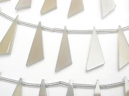 Onyx, Triangle Gemstone Beads