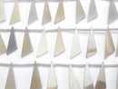 [Video] High Quality Gray Onyx AAA Flat Triangle 20x6x3mm 1strand (8pcs)