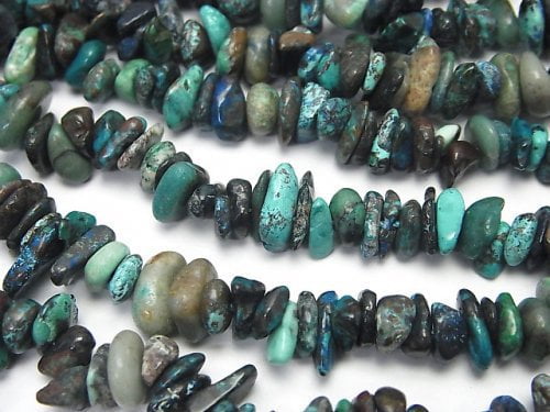 Chips, Chrysocolla Gemstone Beads