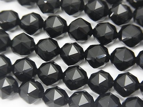 Faceted Round, Onyx, Star Gemstone Beads