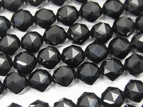 High quality! 1strand $8.79! Onyx AAA Star Faceted Round 8mm 1strand beads (aprx.15inch / 37cm)