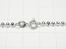 Silver925 Cut Ball Chain 2.5mm with Pure Silver Finish [45cm][50cm][60cm] Necklace 1pc