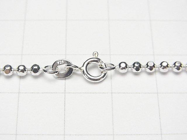 Chaîne billes coupées en argent 925, finition argent pur 2,5mm [45cm][50cm][60cm] Collier 1 pièce
