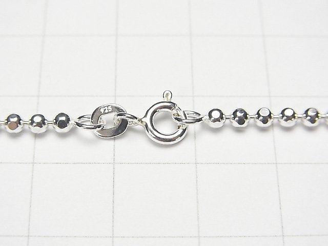 Silver925 Cut Ball Chain 2.5mm Pure Silver Finish [45cm][50cm][60cm] Necklace 1pc