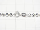 Silver925 Cut Ball Chain 3mm Pure Silver Finish [45cm][50cm][60cm] Necklace 1pc