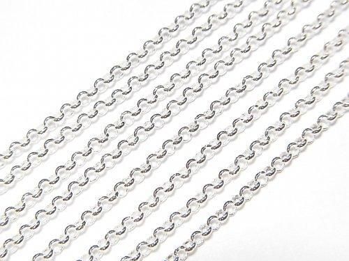 Silver925 Rolo Chain 1.6mm Sterling Silver Finish [40cm][45cm][50cm][60cm] Necklace 1pc