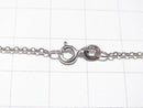 Silver925 Rolo Chain 1.6mm Rhodium Plated [40cm][45cm][50cm][60cm] Necklace 1pc