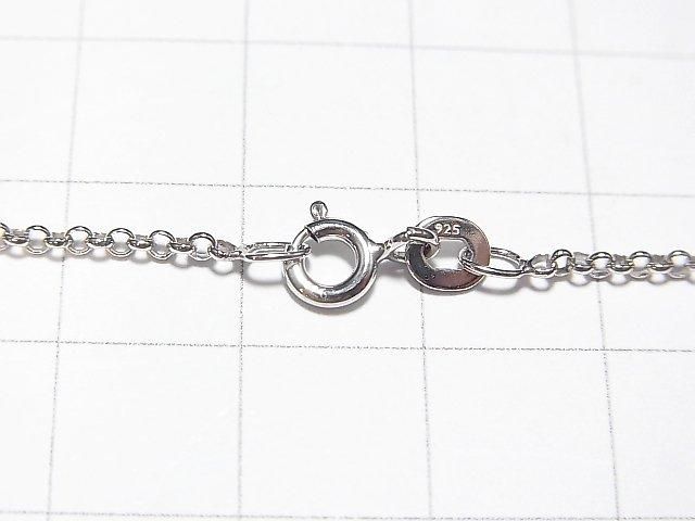 Chaîne Rolo Argent 925 1.6mm Plaqué Rhodium [40cm][45cm][50cm][60cm] Collier 1pc