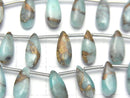 [Video] Copper Amazonite AAA Pear shape (Smooth) 12x5mm half or 1strand (15pcs )