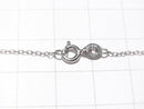 Silver925 Cable Chain 1.1mm Rhodium Plated [40cm][45cm][50cm] Necklace 1pc