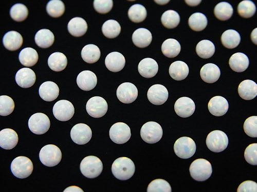 Round, Synthetic Opal Synthetic & Glass Beads