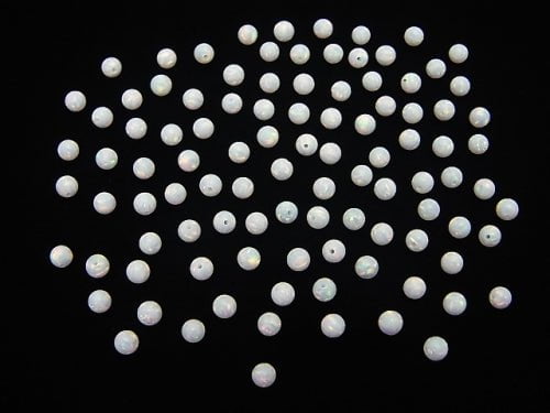 Kyoto Opal Round 3mm [White] Drilled Hole 5pcs $3.79!