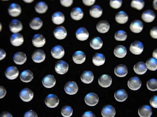 Cabochon, Rainbow Moonstone Gemstone Beads