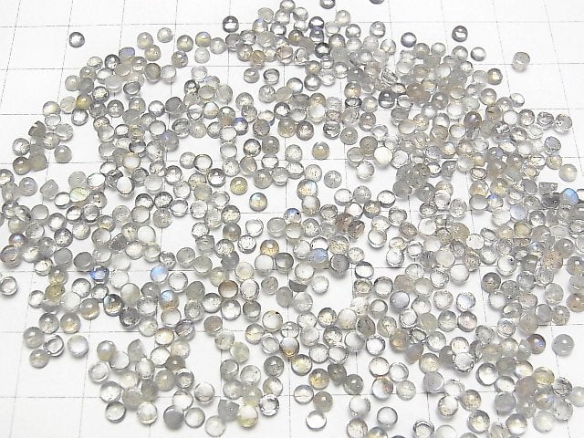 High Quality Labradorite AAA- Round  Cabochon 3x3mm 20pcs