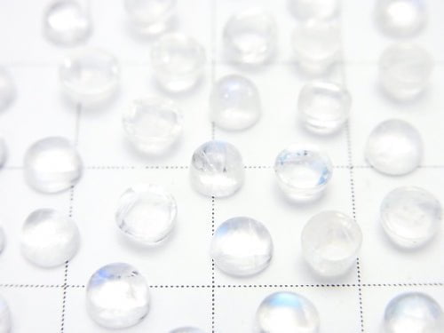 High Quality Rainbow Moonstone AAA Round Cabochon 4x4mm 5pcs $6.79!