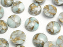 Cabochon, Copper Turquoise & Amazonite Gemstone Beads